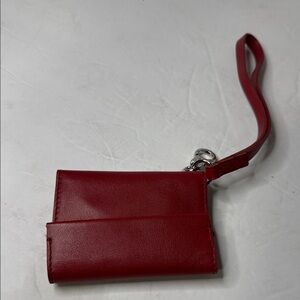 Madewell Cherry Leather Wristlet